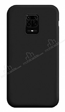 Eiroo Lansman Xiaomi Redmi Note 9S Siyah Silikon Klf