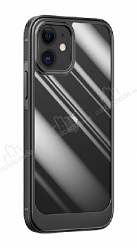 Eiroo Lion iPhone 13 Silikon Cam Siyah Klf