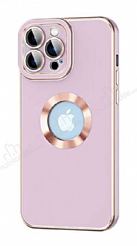 Eiroo Luxury Protection iPhone 13 Pro Kamera Korumal Mor Silikon Klf
