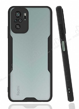 Eiroo Painted Xiaomi Poco M5s Kamera Korumal Siyah Klf