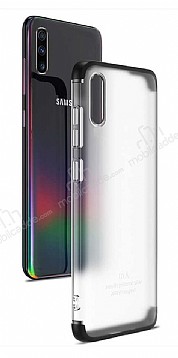 Zore GKK Ays Samsung Galaxy A50 360 Derece Koruma effaf Siyah Rubber Klf