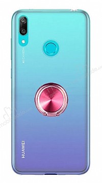 Eiroo Ring Crystal Huawei Y6s 2019 Pembe Yzkl Silikon Klf