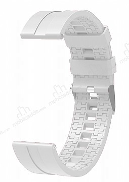 Eiroo Sport Huawei Watch GT 2 46 mm Beyaz Silikon Kordon