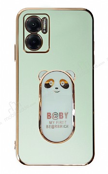 Eiroo Xiaomi Redmi 10 5G Baby Panda Standl Yeil Silikon Klf