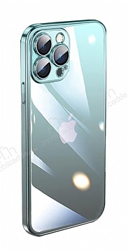 iPhone 12 Pro Geili Kamera Korumal Siyah-Mavi Silikon Klf