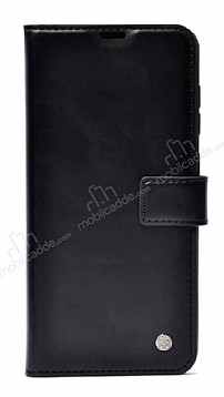 Kar Deluxe iPhone 12 Pro Max 6.7 in Kapakl Czdanl Siyah Deri Klf