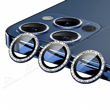 iPhone 13 Pro Crystal Tal Mavi Kamera Lensi Koruyucu