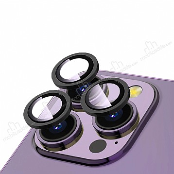 iPhone 15 Pro Max Metal Siyah Safir Kamera Lens Koruyucu