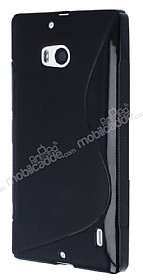 Nokia Lumia 930 Desenli Siyah Silikon Klf