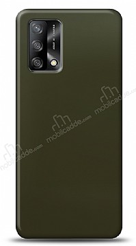 Dafoni Oppo A74 4G Metalik Parlak Grnml Koyu Yeil Telefon Kaplama