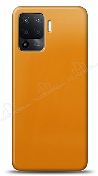 Dafoni Oppo A94 4G Metalik Parlak Grnml Sar Telefon Kaplama