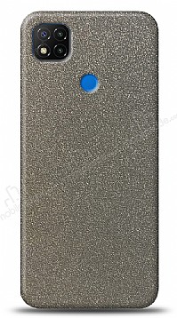 Dafoni Xiaomi Poco C3 Silver Parlak Simli Telefon Kaplama