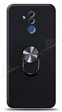 Eiroo Ring Fold Huawei Mate 20 Lite Standl Ultra Koruma Siyah Klf