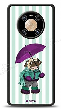 Dafoni Art Huawei Mate 40 Pro Pug in the Rain Klf