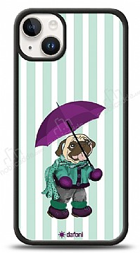 Dafoni Art iPhone 14 Plus Pug in the Rain Klf