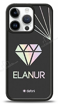 Dafoni Hologram iPhone 15 Pro Kiiye zel isimli Diamond Klf