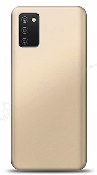 Samsung Galaxy A03s Gold Mat Silikon Klf