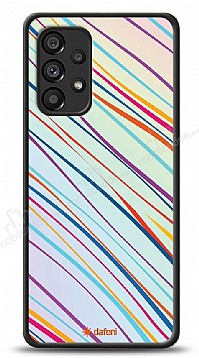 Dafoni Hologram Samsung Galaxy A53 5G Renkli izgiler Klf