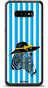 Dafoni Art Samsung Galaxy S10 Plus Zebra Siluet Klf