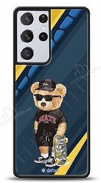 Dafoni Art Samsung Galaxy S21 Ultra Skate Bear Klf