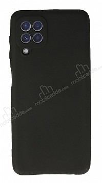 Samsung Galaxy M22 Kamera Korumal Siyah Silikon Klf