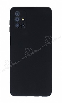 Samsung Galaxy M51 Kamera Korumal Siyah Silikon Klf