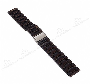 Samsung Galaxy Watch 42 mm effaf Siyah Silikon Kordon