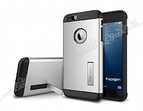 Spigen Slim Armor iPhone 6 Plus / 6S Plus Gri Klf