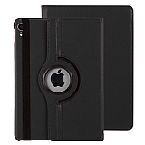 iPad mini 6 2021 360 Derece Dner Standl Siyah Deri Klf