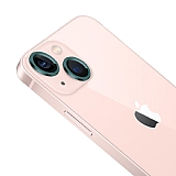 Apple iPhone 13 Metal Kenarl Cam Yeil Kamera Lensi Koruyucu