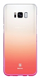 Baseus Glaze Samsung Galaxy S8 Pembe Rubber Klf