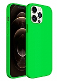 Buff iPhone 12 Pro Max 6.7 in Rubber S Neon Green Silikon Klf
