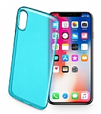 Cellularline iPhone X / XS Color UltraSlim effaf Mavi Klf