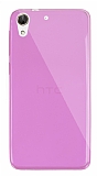 Dafoni Aircraft HTC Desire 728G Ultra nce effaf Pembe Silikon Klf