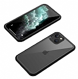 Dafoni Extra iPhone 13 360 Derece Koruma Cam Siyah Klf