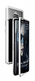 Dafoni Glass Guard Huawei Mate 20 Pro Metal Kenarl Cam Silver Klf