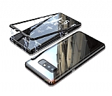 Dafoni Glass Guard Samsung Galaxy Note 8 Metal Kenarl Cam Siyah Klf