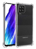 Dafoni Hummer Samsung Galaxy A12 Ultra Koruma Silikon Kenarl effaf Klf