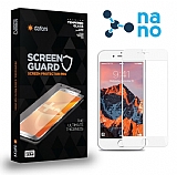 Dafoni iPhone 6 / 6S Full Nano Premium Beyaz Ekran Koruyucu