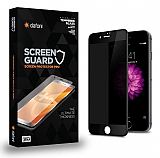 Dafoni iPhone 6 / 6S Full Privacy Tempered Glass Premium Siyah Cam Ekran Koruyucu