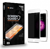Dafoni iPhone 6 / 6S Full Privacy Tempered Glass Premium Beyaz Cam Ekran Koruyucu