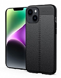 Dafoni Liquid Shield Premium iPhone 14 Plus Siyah Silikon Klf