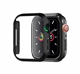 Dafoni Metallic Apple Watch 6 Siyah Klf (44 mm)