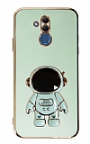 Eiroo Astronot Huawei Mate 20 Lite Standl Yeil Silikon Klf