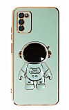 Eiroo Astronot Samsung Galaxy A03s Standl Yeil Silikon Klf