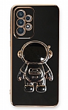Eiroo Astronot Samsung Galaxy A53 5G Standl Siyah Silikon Klf