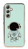 Eiroo Astronot Samsung Galaxy A34 Standl Yeil Silikon Klf