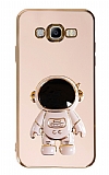 Eiroo Astronot Samsung Galaxy J7-J7 Core Standl Pembe Silikon Klf