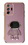 Eiroo Astronot Samsung Galaxy Note 20 Ultra Standl Mor Silikon Klf