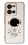 Eiroo Astronot vivo Y35 Standl Beyaz Silikon Klf